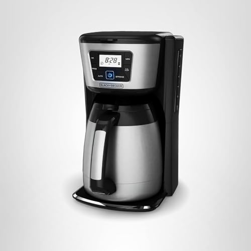 BLACK+DECKER 12 Cup Thermal Programmable Coffee Maker Brew Strength VORTEX CM2046S