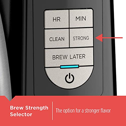 BLACK+DECKER 12 Cup Thermal Programmable Coffee Maker Brew Strength VORTEX CM2046S