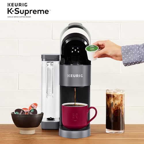 Keurig K Supreme Single Serve Coffee Maker MultiStream 4 Brew Sizes 66oz Reservoir Black