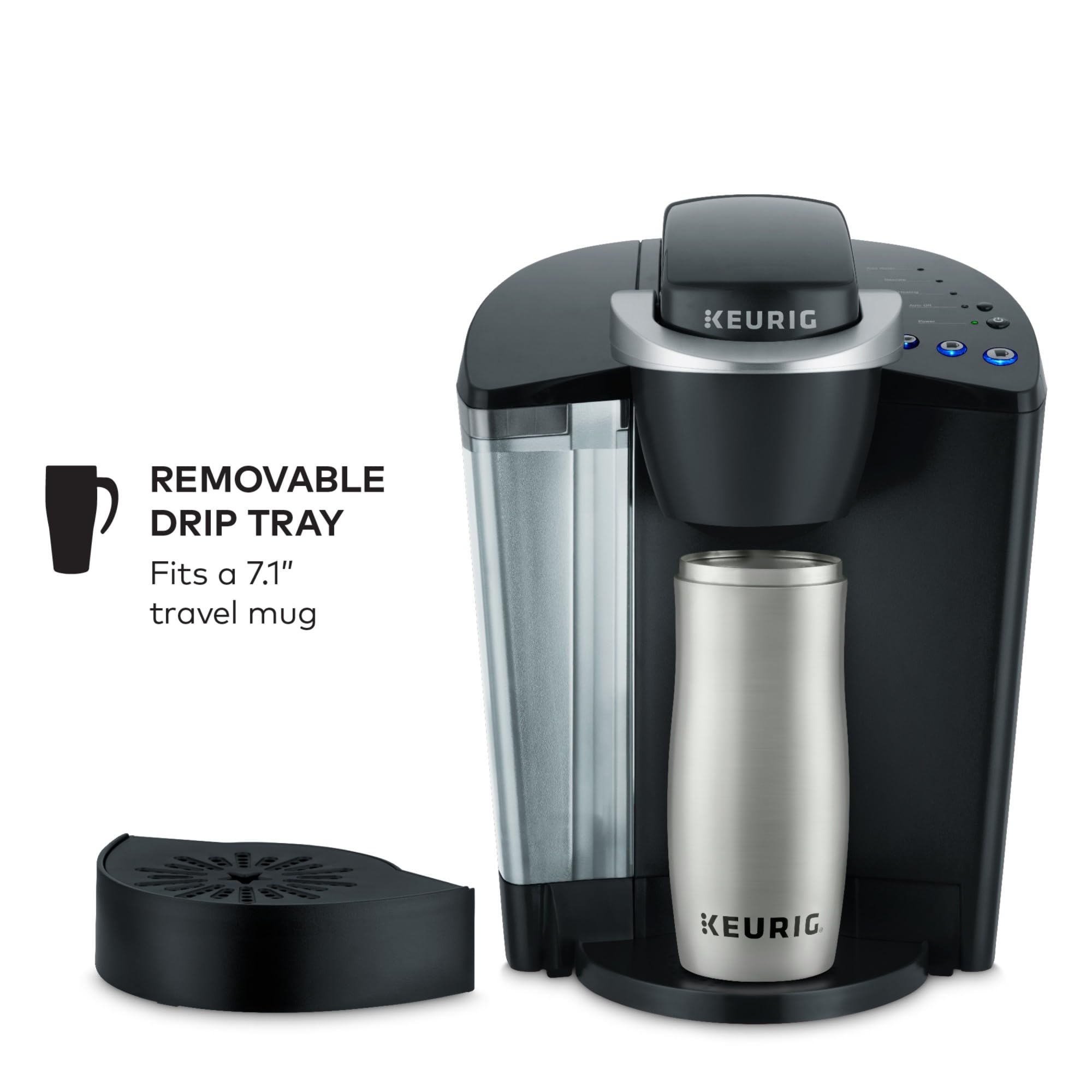 Keurig K Classic Single Serve Coffee Maker 3 Brew Sizes 48oz Reservoir Black