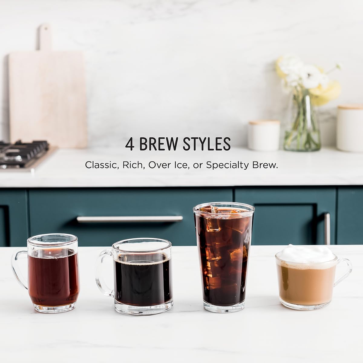 Ninja Single Serve Coffee Maker Pods & Grounds 4 Brew Styles 24oz Cup 56oz Reservoir PB051