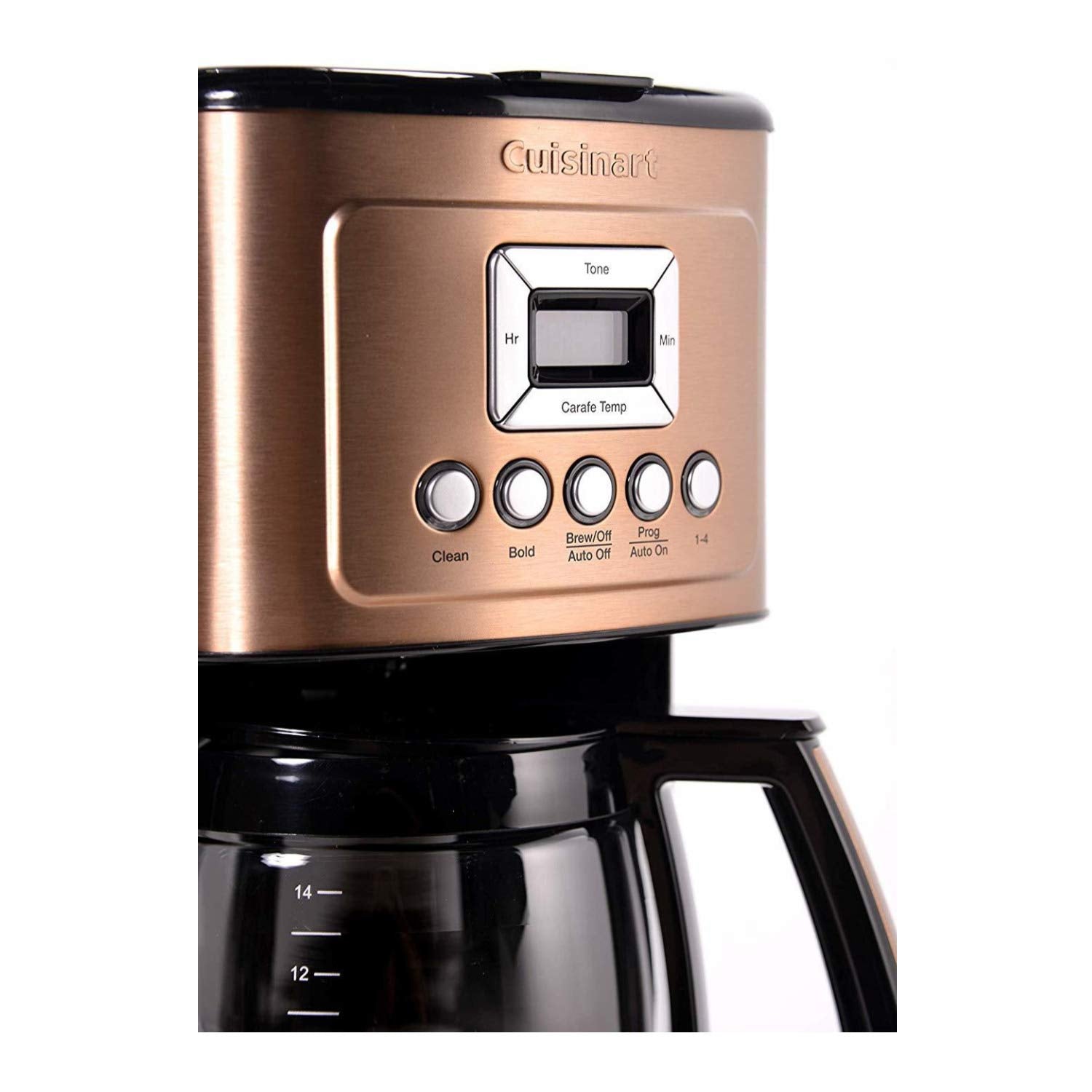 Cuisinart 14 Cup Programmable Coffee Maker PerfecTemp Glass Carafe DCC-3200NAS Stainless