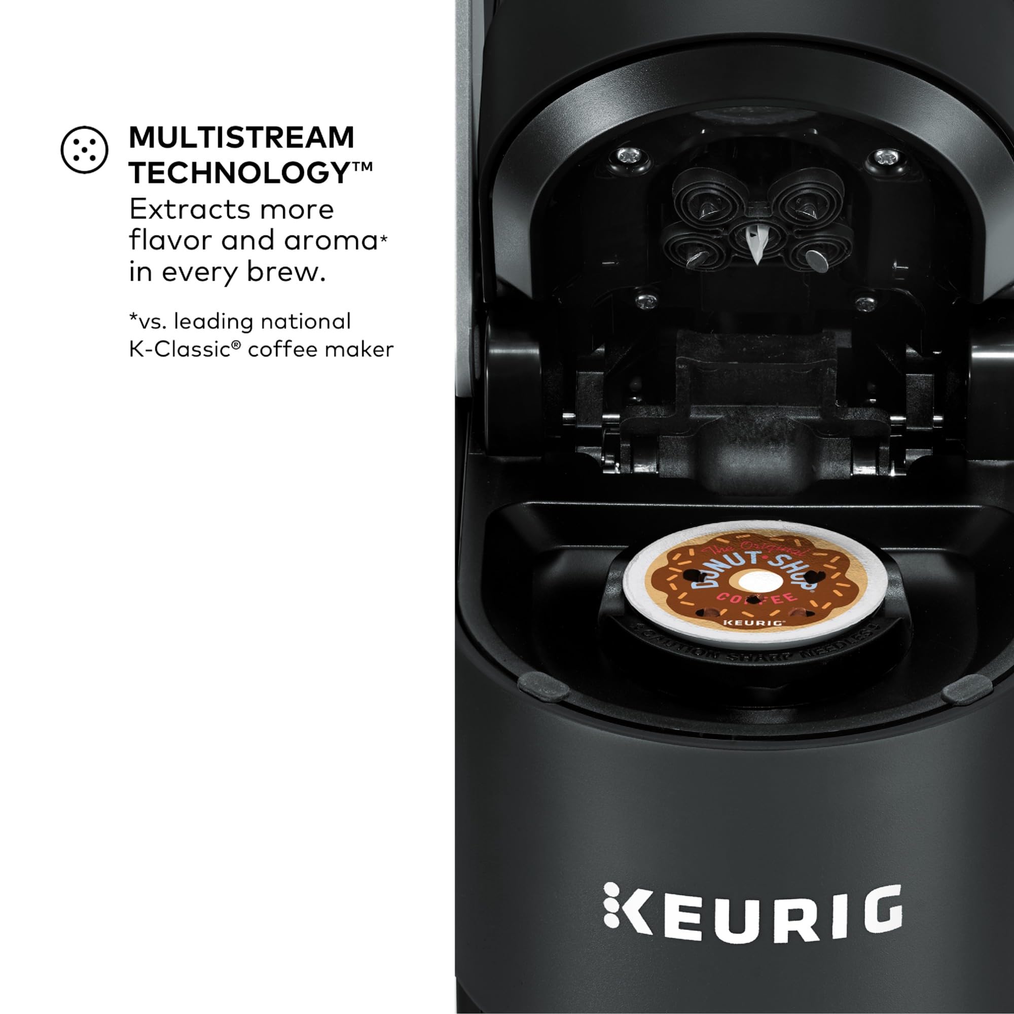 Keurig K Supreme Single Serve Coffee Maker MultiStream 4 Brew Sizes 66oz Reservoir Black