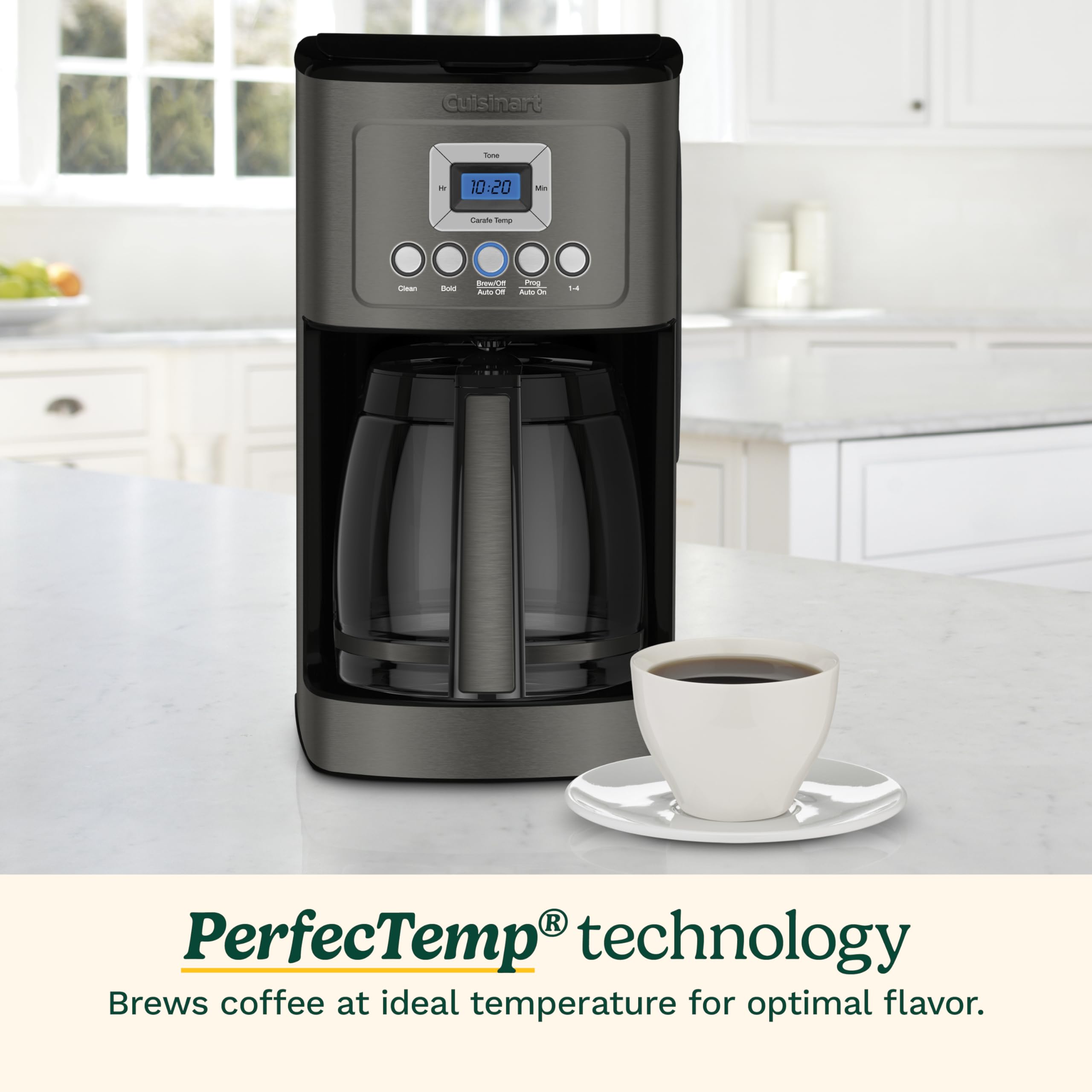 Cuisinart 14 Cup Programmable Coffee Maker PerfecTemp Glass Carafe DCC-3200NAS Stainless
