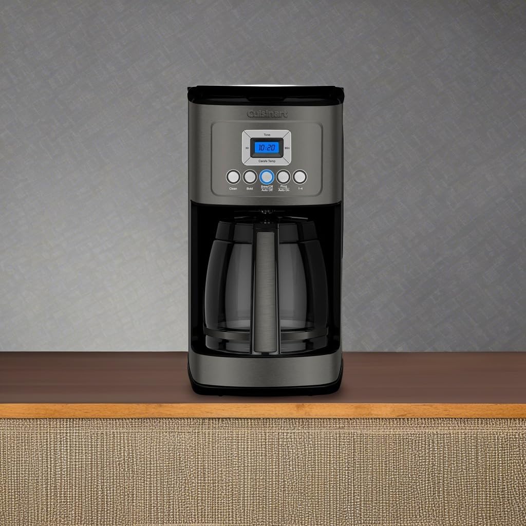Cuisinart 14 Cup Programmable Coffee Maker PerfecTemp Glass Carafe DCC-3200NAS Stainless