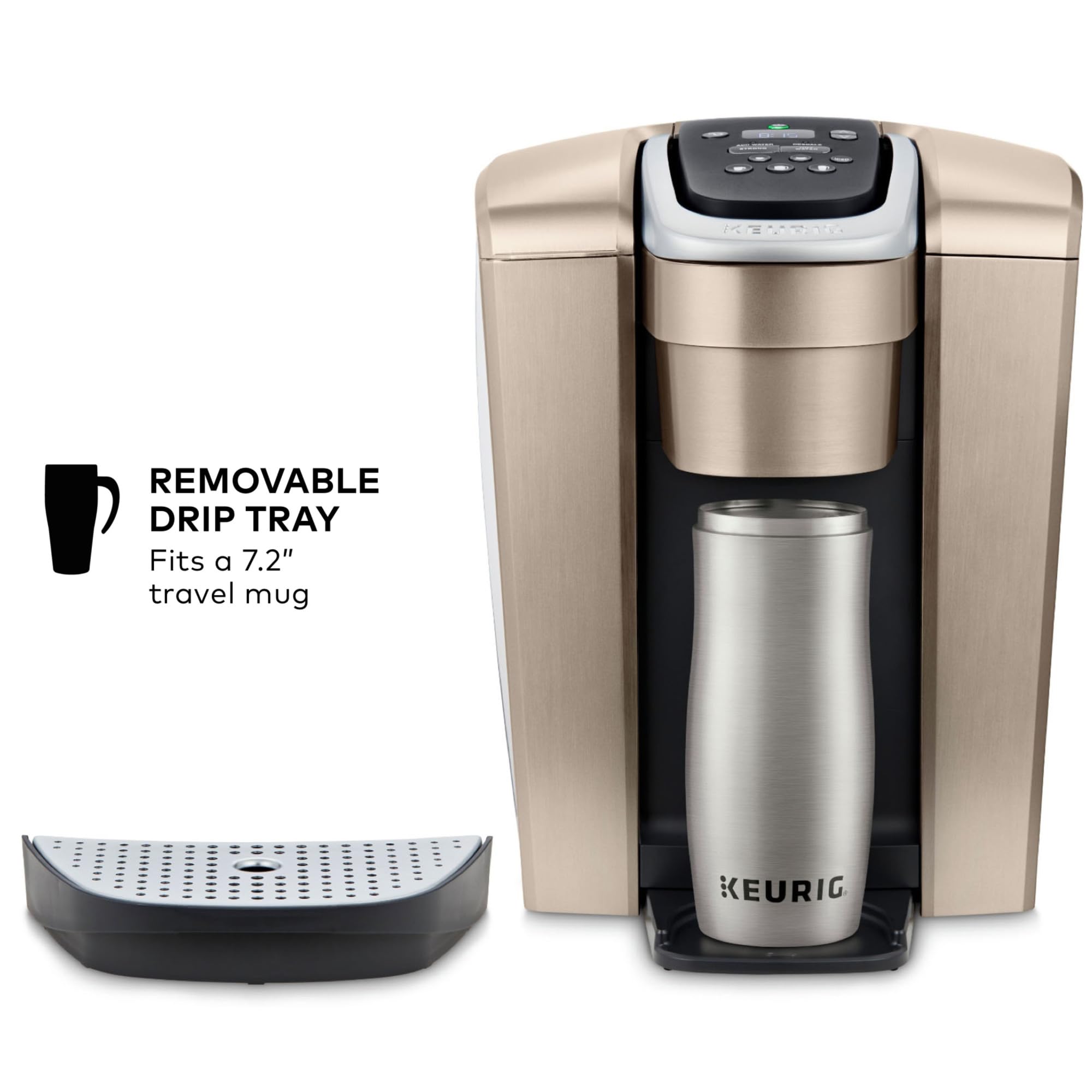 Keurig K Elite Single Serve Coffee Maker Strength & Temp Control Iced 8-12oz Brushed Slate