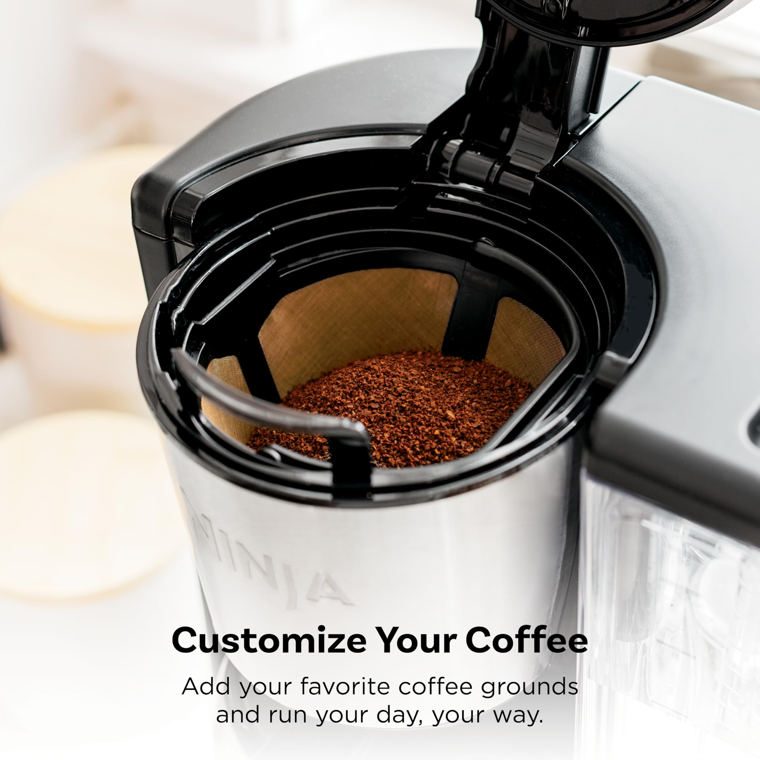Ninja 12 Cup Programmable Coffee Brewer 2 Brew Styles 60oz Reservoir Black Stainless