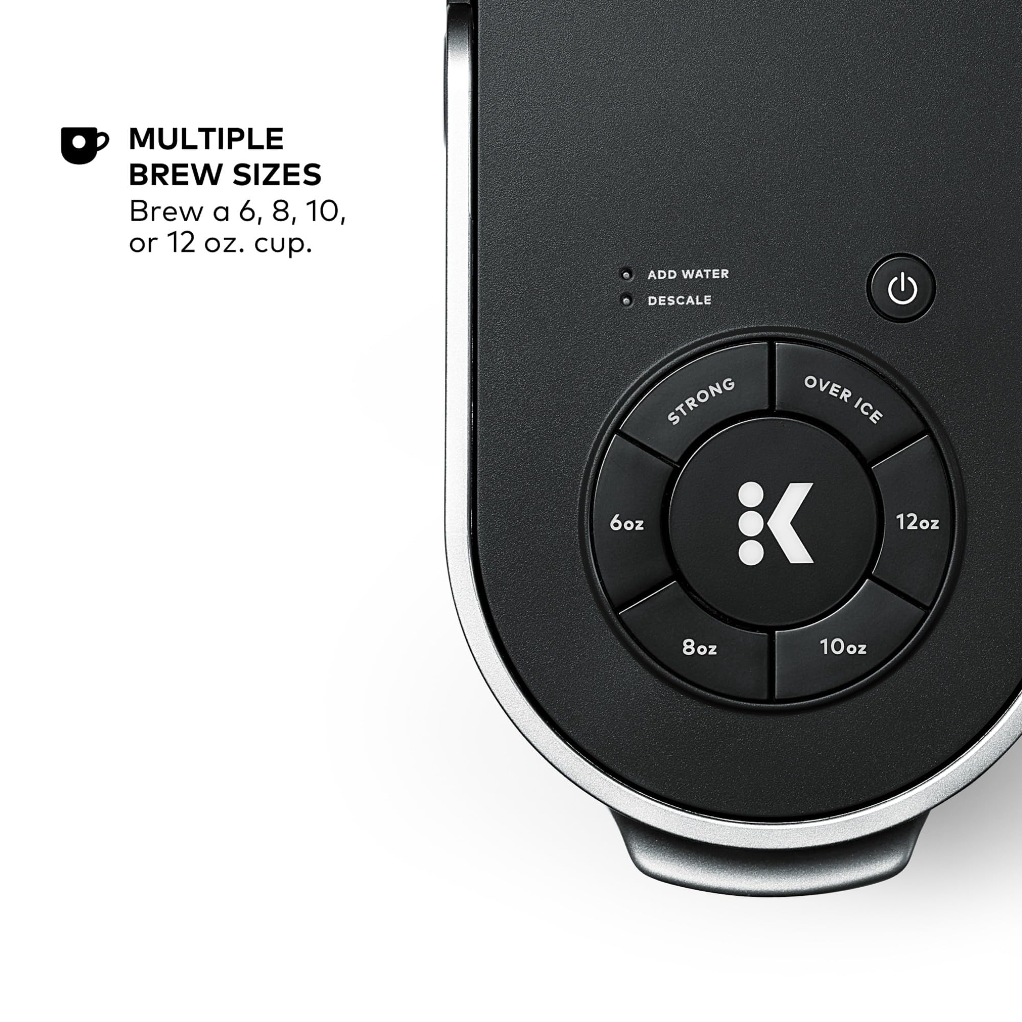 Keurig K Supreme Single Serve Coffee Maker MultiStream 4 Brew Sizes 66oz Reservoir Black