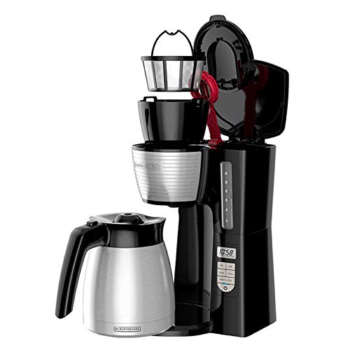 BLACK+DECKER 12 Cup Thermal Programmable Coffee Maker Brew Strength VORTEX CM2046S