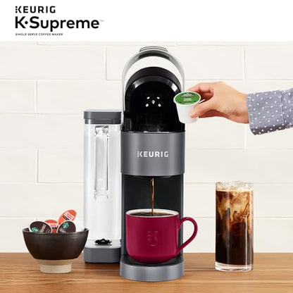 Keurig K Supreme Single Serve Coffee Maker MultiStream 4 Brew Sizes 66oz Reservoir Black