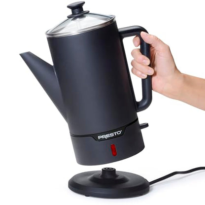 Presto 02811 Stainless Steel Electric Coffee Percolator 12 Cup Easy Pour Stay Cool