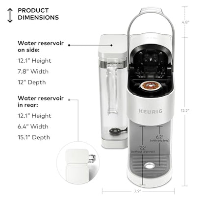 Keurig K Supreme Single Serve Coffee Maker MultiStream 4 Brew Sizes 66oz Reservoir Black