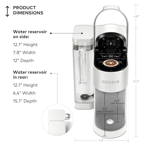 Keurig K Supreme Single Serve Coffee Maker MultiStream 4 Brew Sizes 66oz Reservoir Black