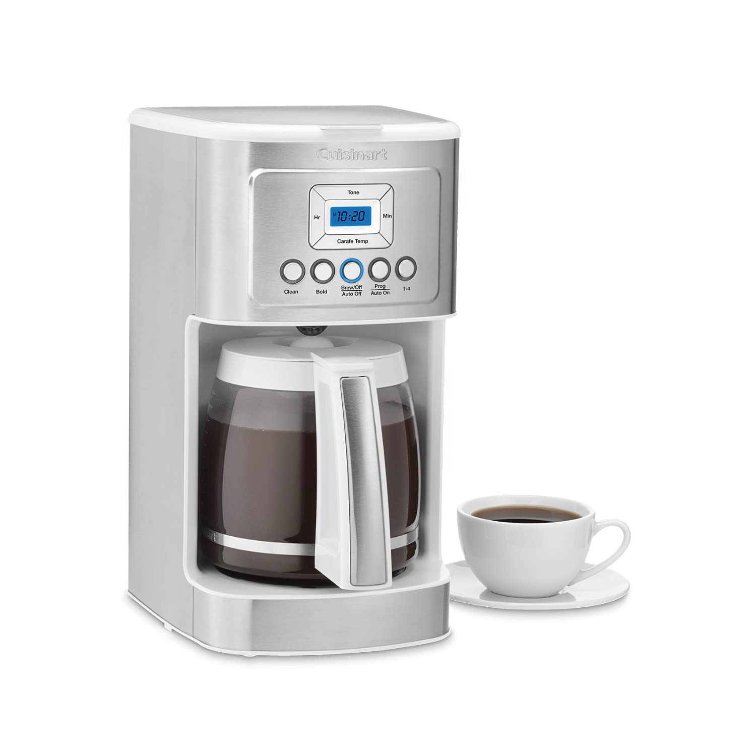 Cuisinart 14 Cup Programmable Coffee Maker PerfecTemp Glass Carafe DCC-3200NAS Stainless