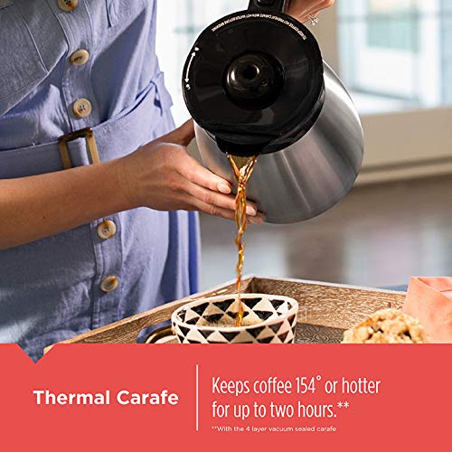 BLACK+DECKER 12 Cup Thermal Programmable Coffee Maker Brew Strength VORTEX CM2046S