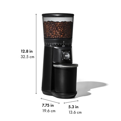OXO Brew Conical Burr Coffee Grinder Stainless Steel One Touch Smart Grind