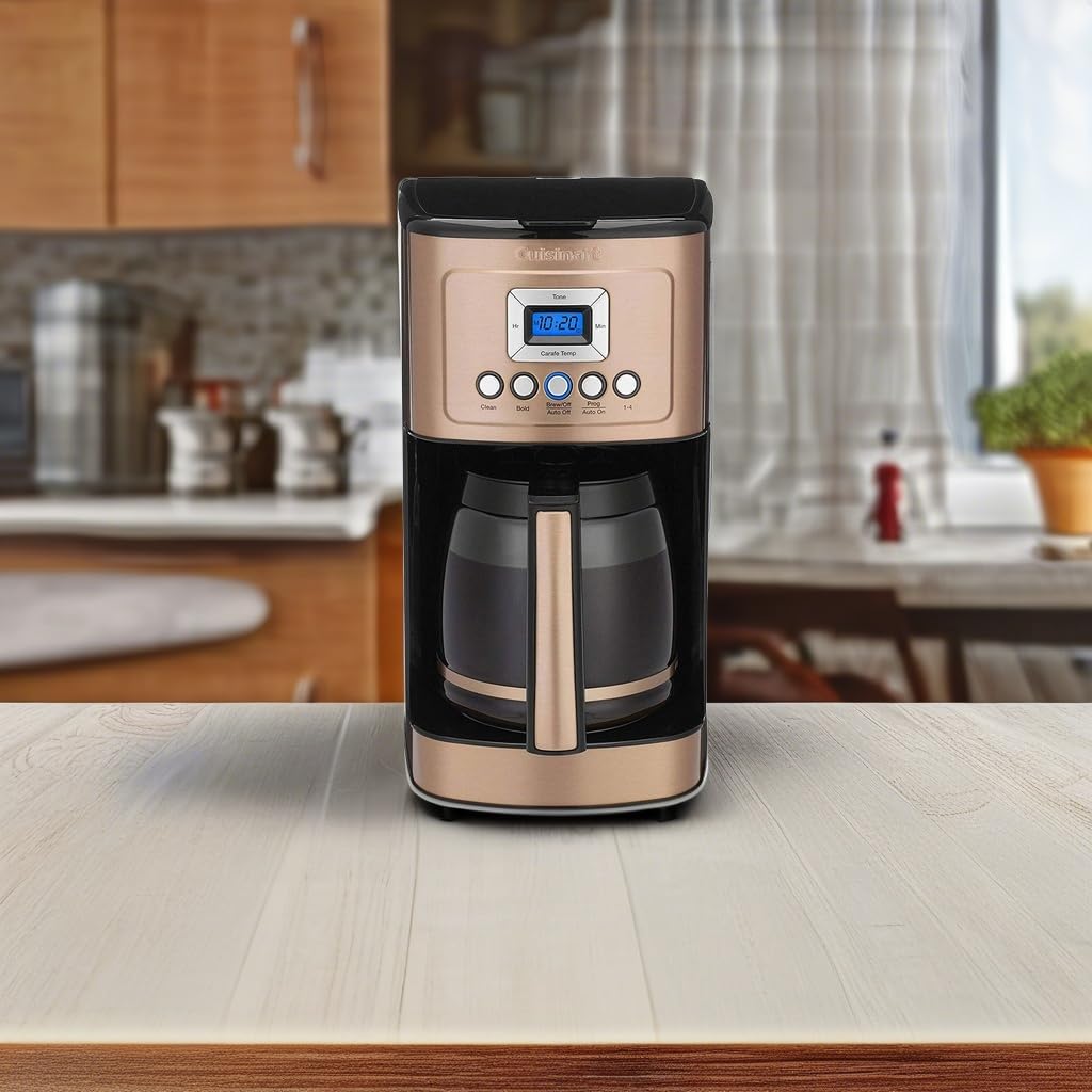 Cuisinart 14 Cup Programmable Coffee Maker PerfecTemp Glass Carafe DCC-3200NAS Stainless