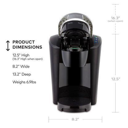 Keurig K Compact Single Serve Coffee Maker 3 Brew Sizes 36oz Reservoir Black