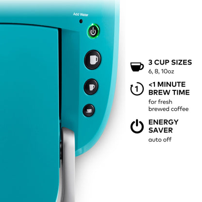 Keurig K Compact Single Serve Coffee Maker 3 Brew Sizes 36oz Reservoir Black