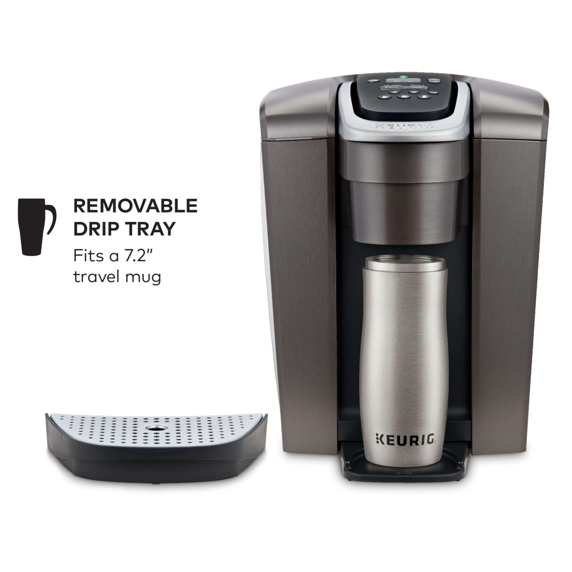 Keurig K Elite Single Serve Coffee Maker Strength & Temp Control Iced 8-12oz Brushed Slate