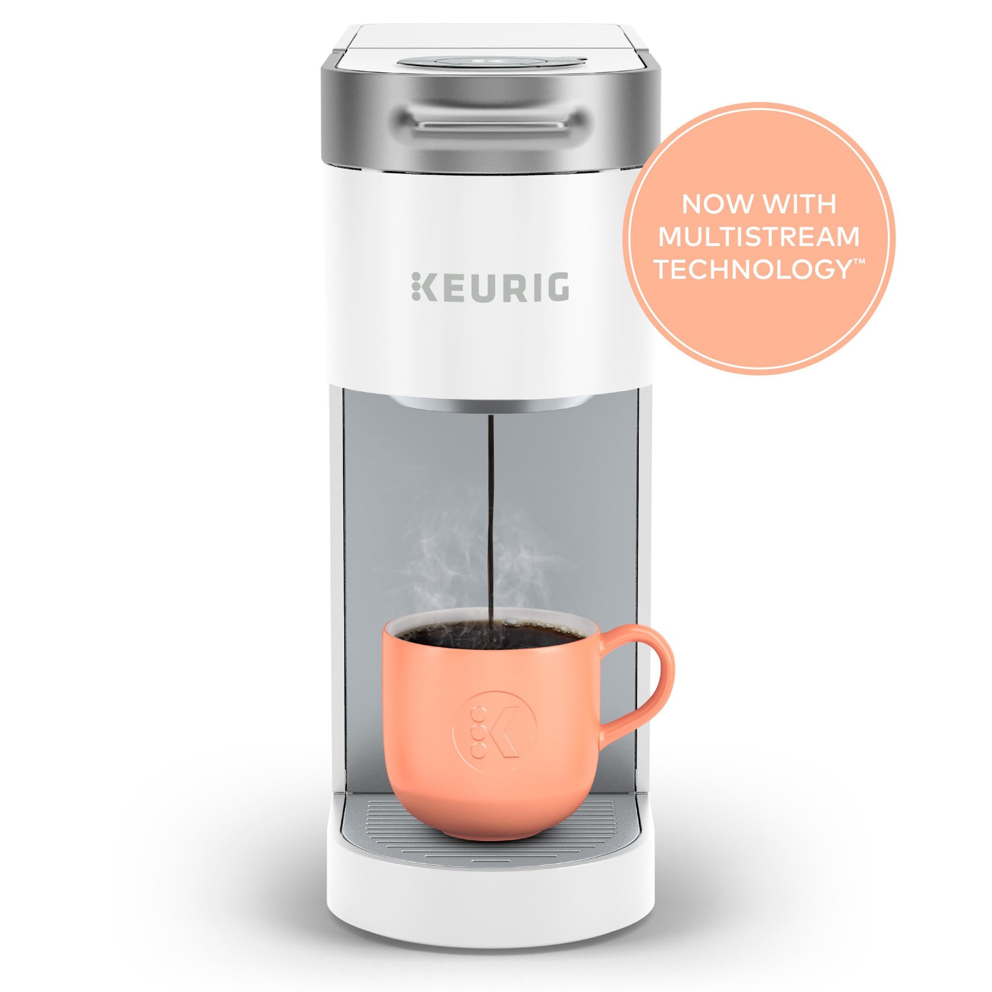Keurig K Slim Single Serve Coffee Maker Multistream 3 Brew Sizes 46oz Reservoir Black