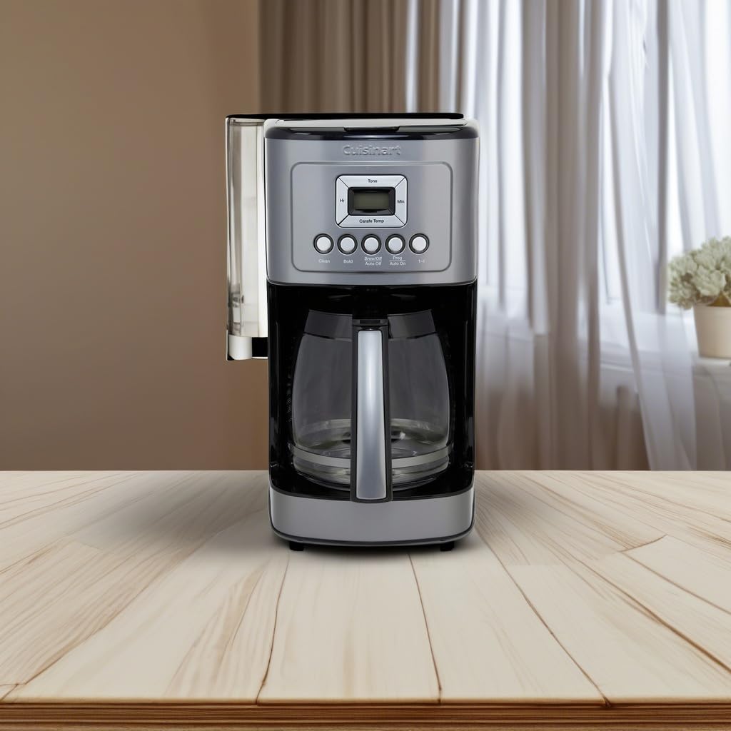 Cuisinart 14 Cup Programmable Coffee Maker PerfecTemp Glass Carafe DCC-3200NAS Stainless
