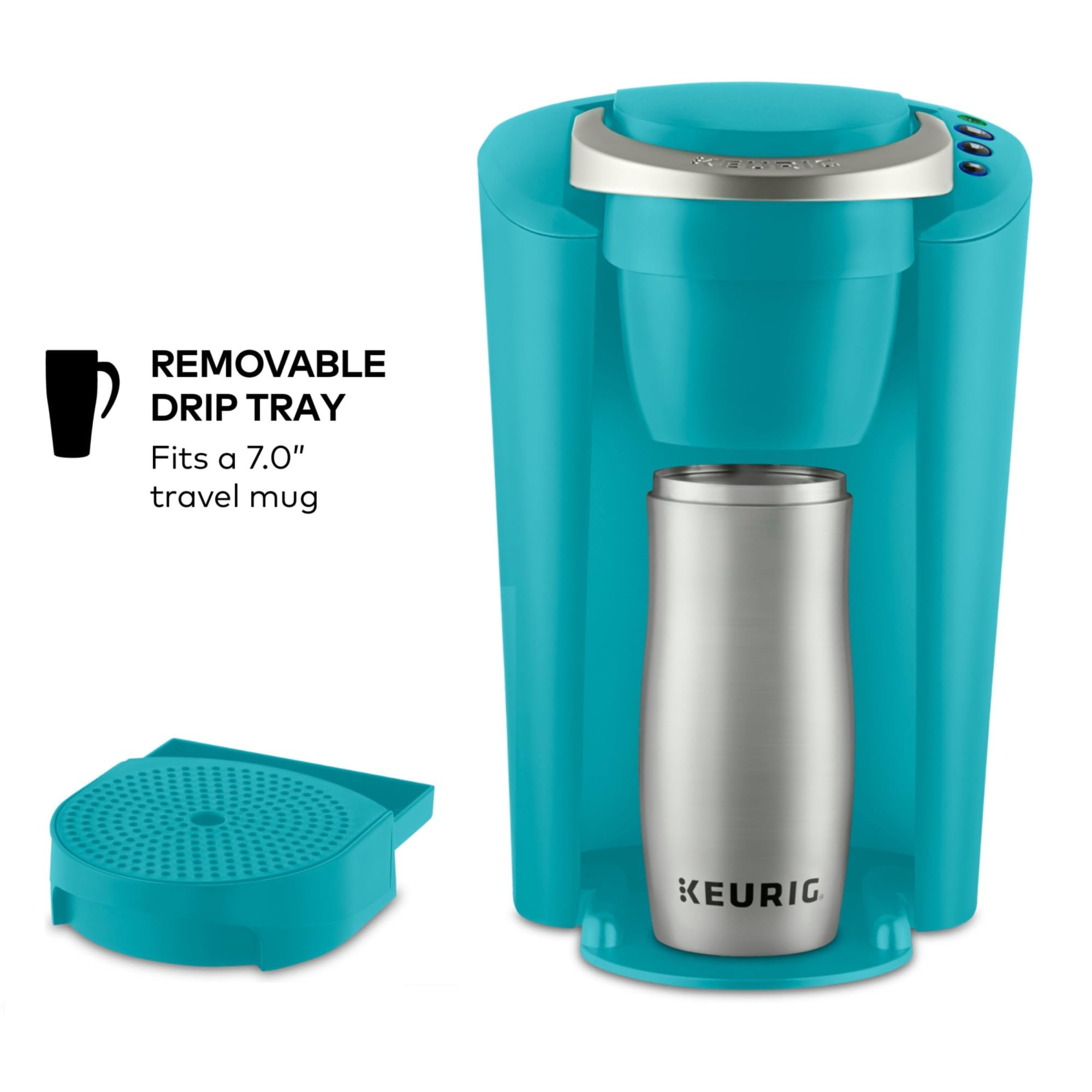 Keurig K Compact Single Serve Coffee Maker 3 Brew Sizes 36oz Reservoir Black