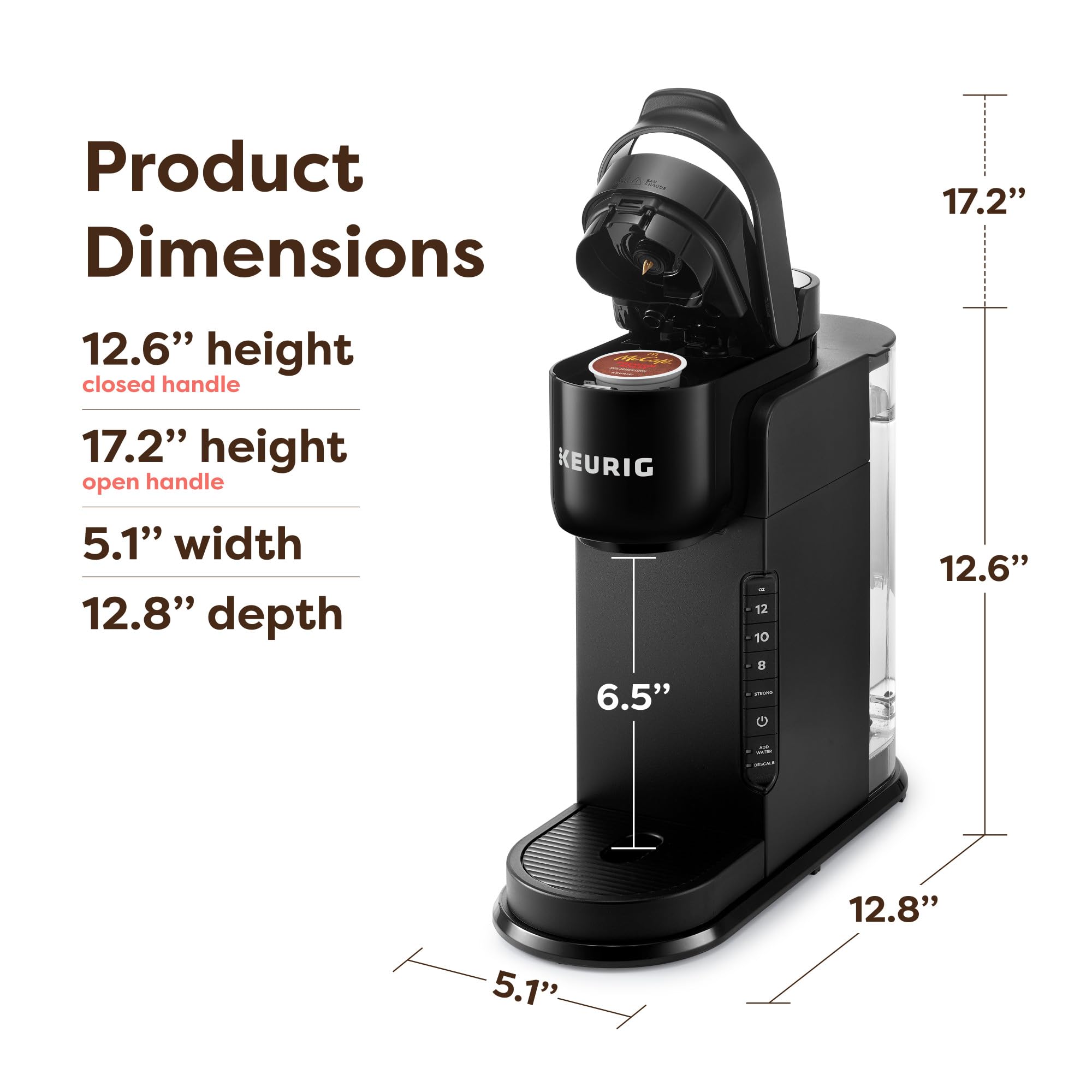 Keurig K Express Single Serve Coffee Maker 3 Brew Sizes Strong 42oz Reservoir Black