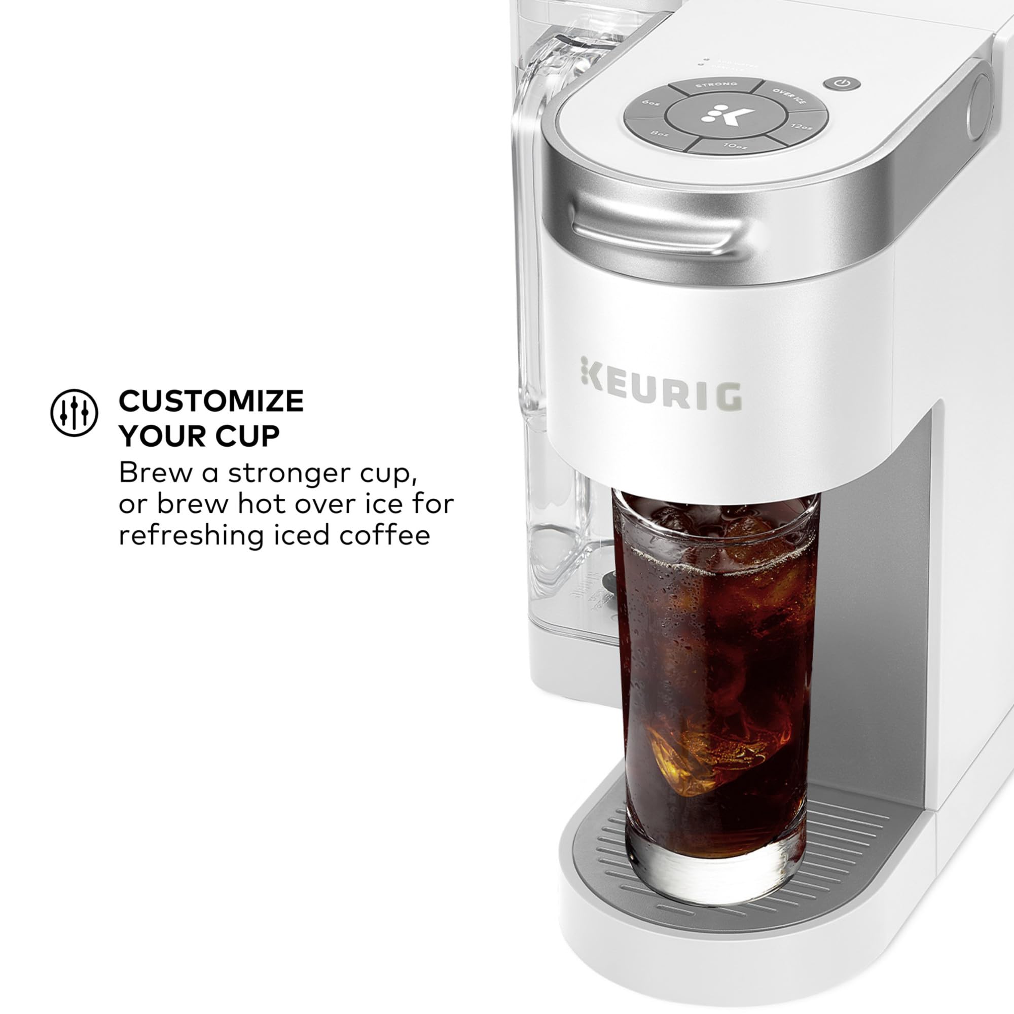 Keurig K Supreme Single Serve Coffee Maker MultiStream 4 Brew Sizes 66oz Reservoir Black