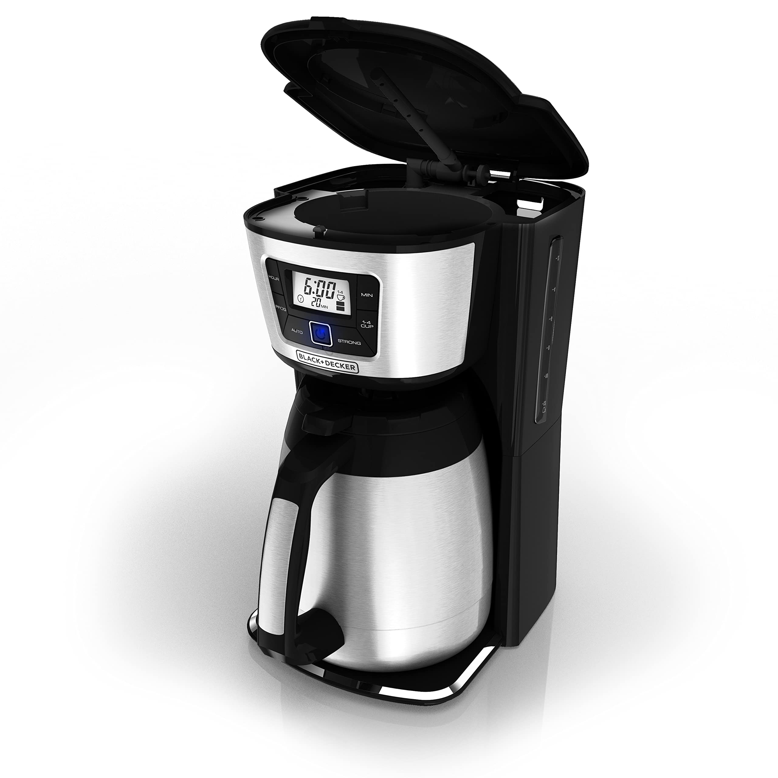 BLACK+DECKER 12 Cup Thermal Programmable Coffee Maker Brew Strength VORTEX CM2046S