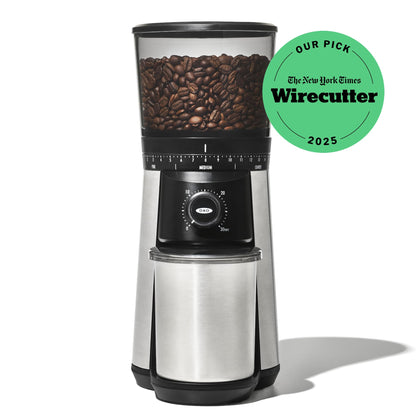 OXO Brew Conical Burr Coffee Grinder Stainless Steel One Touch Smart Grind