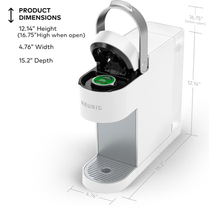 Keurig K Slim Single Serve Coffee Maker Multistream 3 Brew Sizes 46oz Reservoir Black