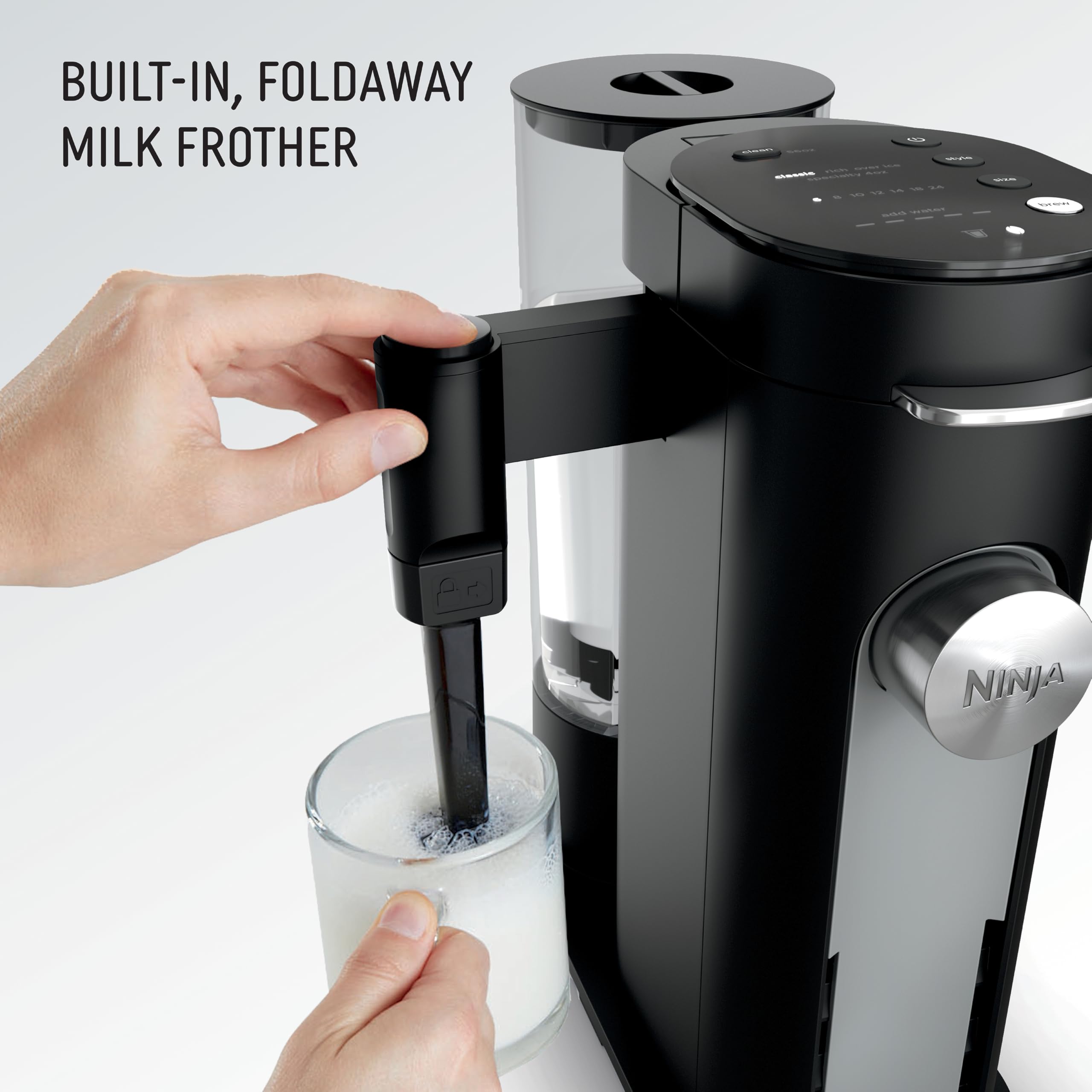 Ninja Single Serve Coffee Maker Pods & Grounds 4 Brew Styles 24oz Cup 56oz Reservoir PB051