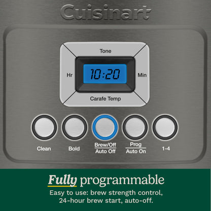 Cuisinart 14 Cup Programmable Coffee Maker PerfecTemp Glass Carafe DCC-3200NAS Stainless