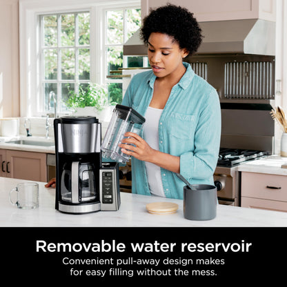 Ninja 12 Cup Programmable Coffee Brewer 2 Brew Styles 60oz Reservoir Black Stainless