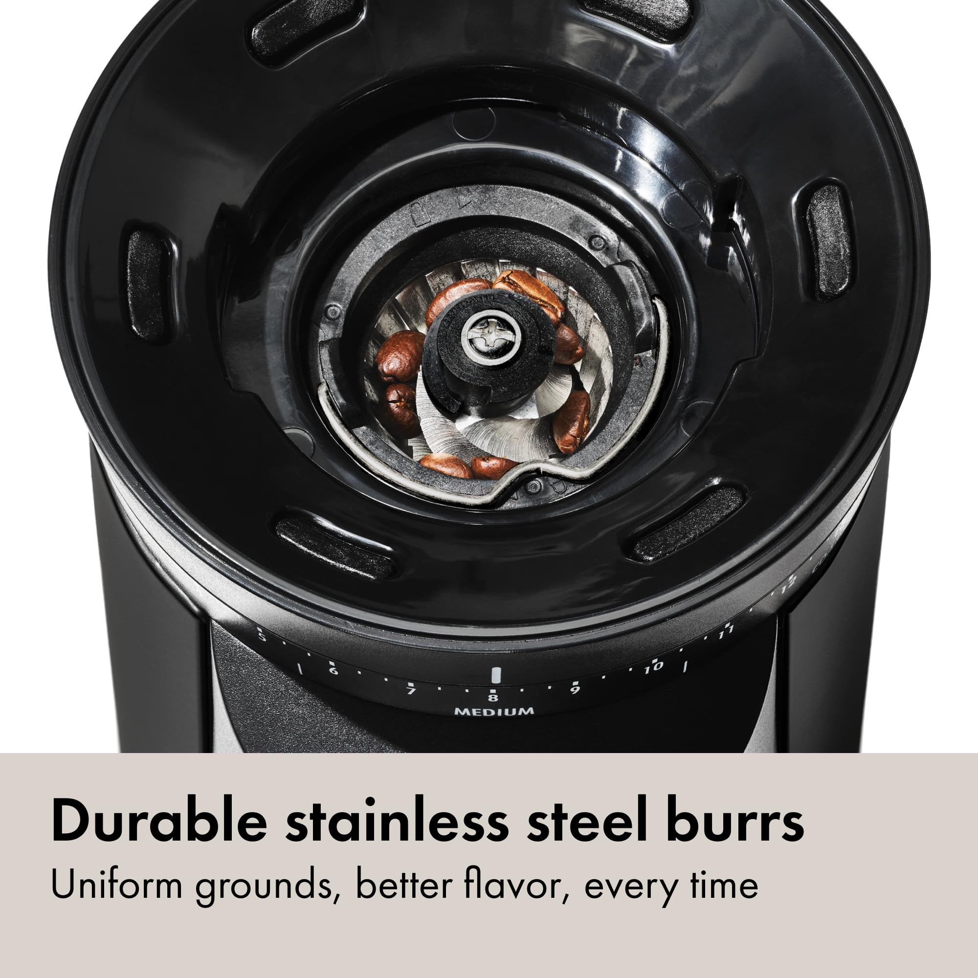 OXO Brew Conical Burr Coffee Grinder Stainless Steel One Touch Smart Grind