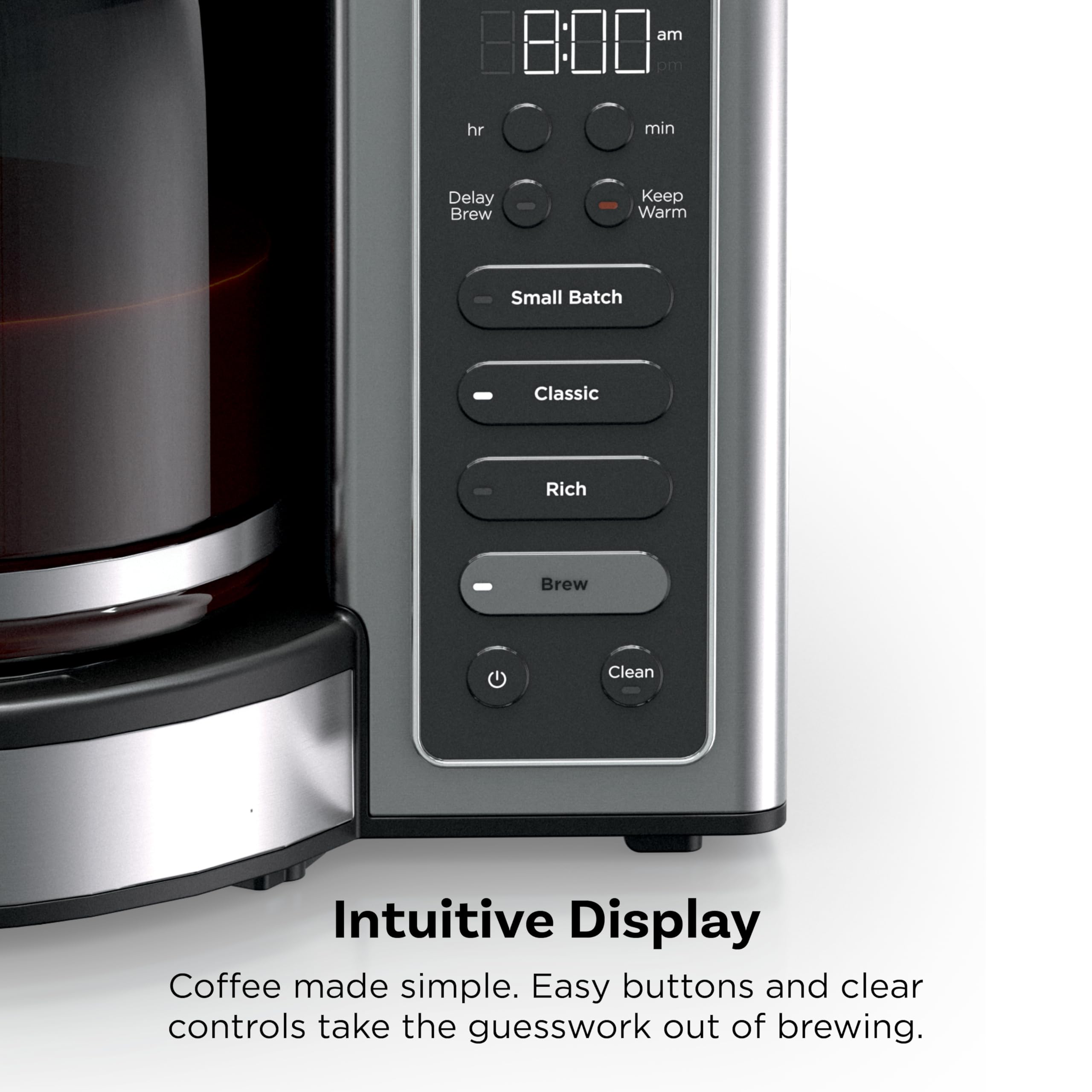Ninja 12 Cup Programmable Coffee Brewer 2 Brew Styles 60oz Reservoir Black Stainless