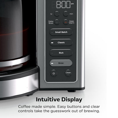 Ninja 12 Cup Programmable Coffee Brewer 2 Brew Styles 60oz Reservoir Black Stainless