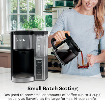 Ninja 12 Cup Programmable Coffee Brewer 2 Brew Styles 60oz Reservoir Black Stainless