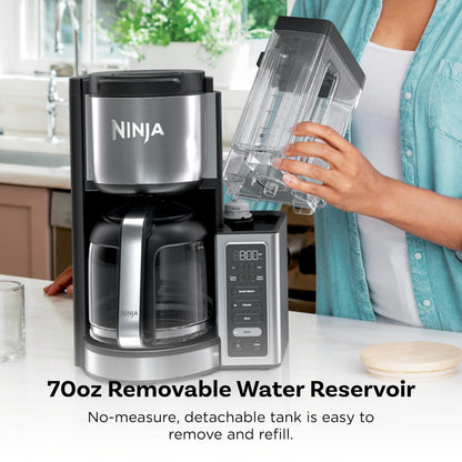 Ninja 12 Cup Programmable Coffee Brewer 2 Brew Styles 60oz Reservoir Black Stainless