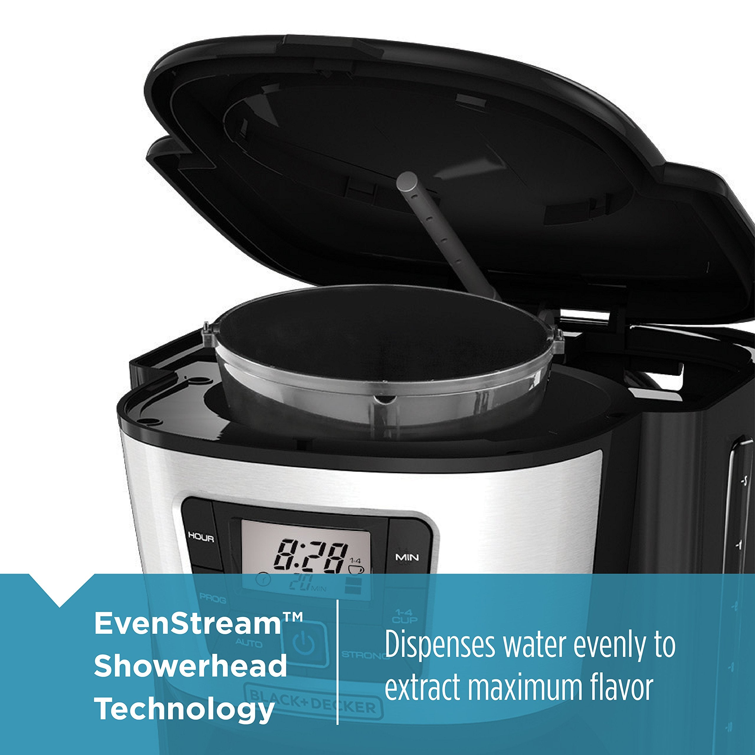 BLACK+DECKER 12 Cup Thermal Programmable Coffee Maker Brew Strength VORTEX CM2046S
