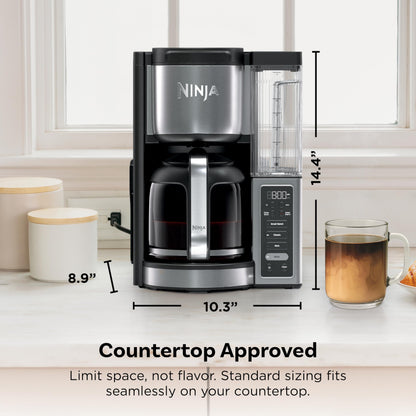 Ninja 12 Cup Programmable Coffee Brewer 2 Brew Styles 60oz Reservoir Black Stainless